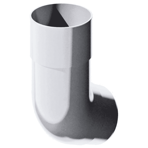 Колено трубы Verat 125/82 135 градусов белый