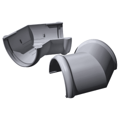 VERAT угол желоба регулируемый 90°-150°, серый, шт.