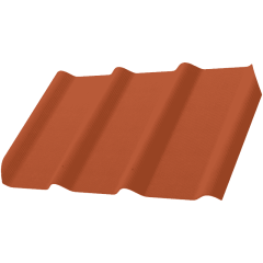 Фиброчерепица Decover 40/300 580x980x5,8 мм оранжевый