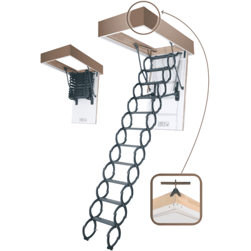 FAKRO Лестница ножничная термоизоляционная LST 60*120/280